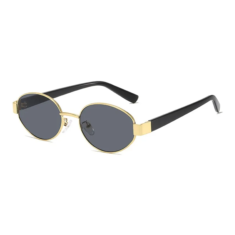NOME Metal Oval Sunglasses Unisex-3