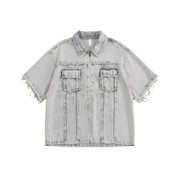 TONYBEAR Shirts Men Light Blue