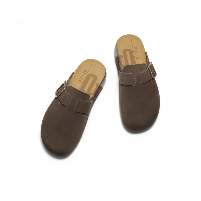 BELLE Rubber Sole Closed Toe Slippers Men's-2
