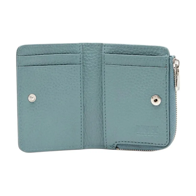 DIESEL Cow Leather Card Holder Women's Light Blue-3