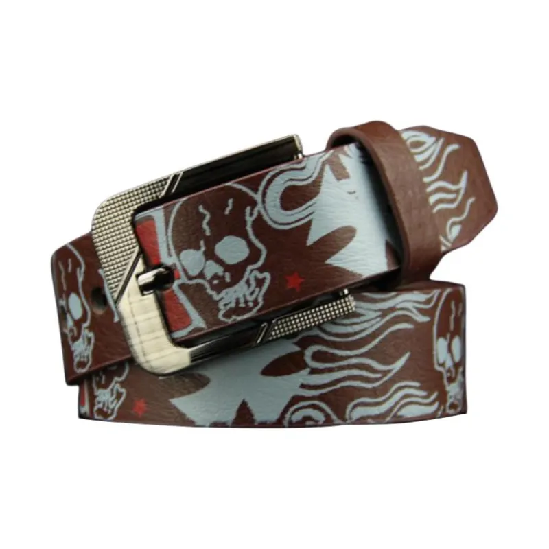 JEANSWEST PU Leather Belts Men's 3.7CM-5