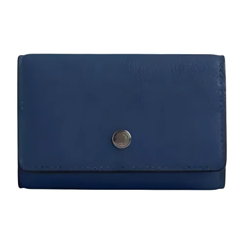 COACH Smooth Leather Key Pouch Mini Men's Dark Blue