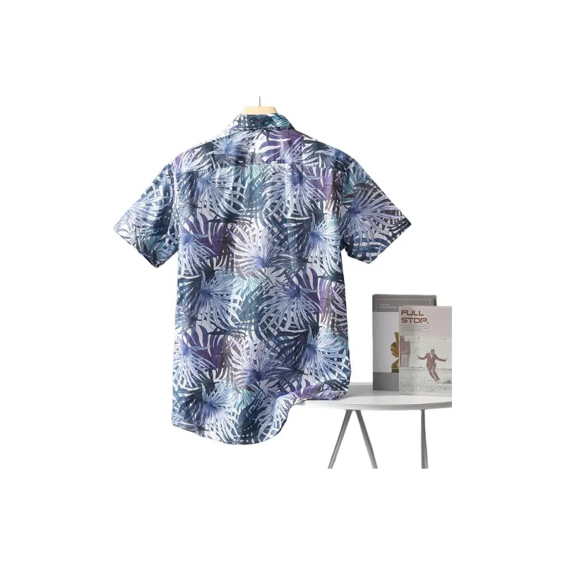 ARTSDON Shirts Men Bleached Pattern-1