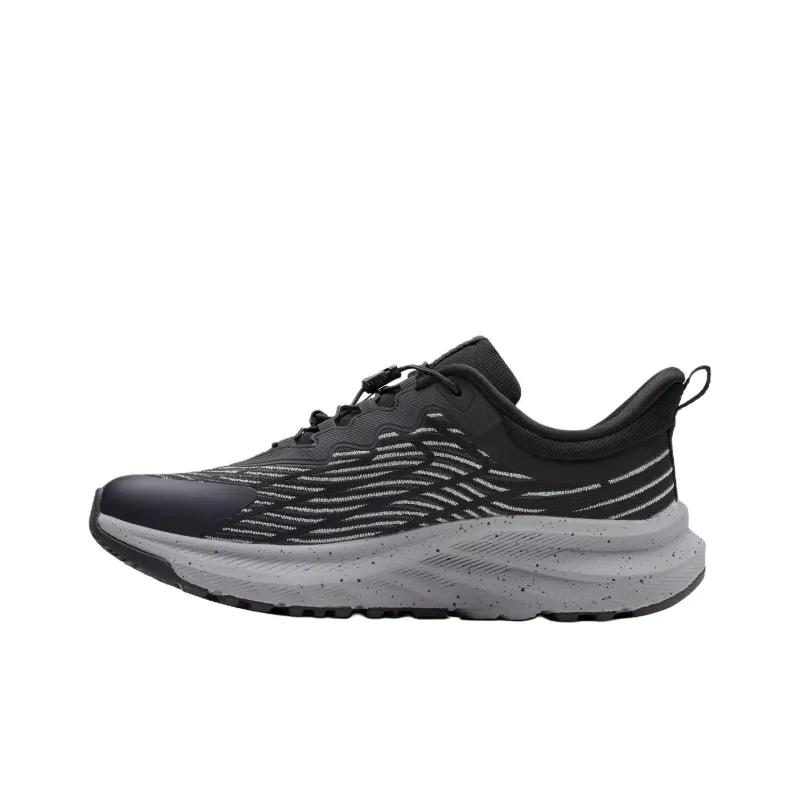 Clarks Enford Go Low Top Casual Shoes Men's Black Gray-1