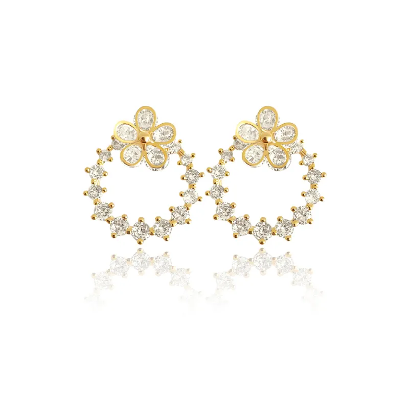 JOLLY SEASONS Copper Stud Earrings Women's-0
