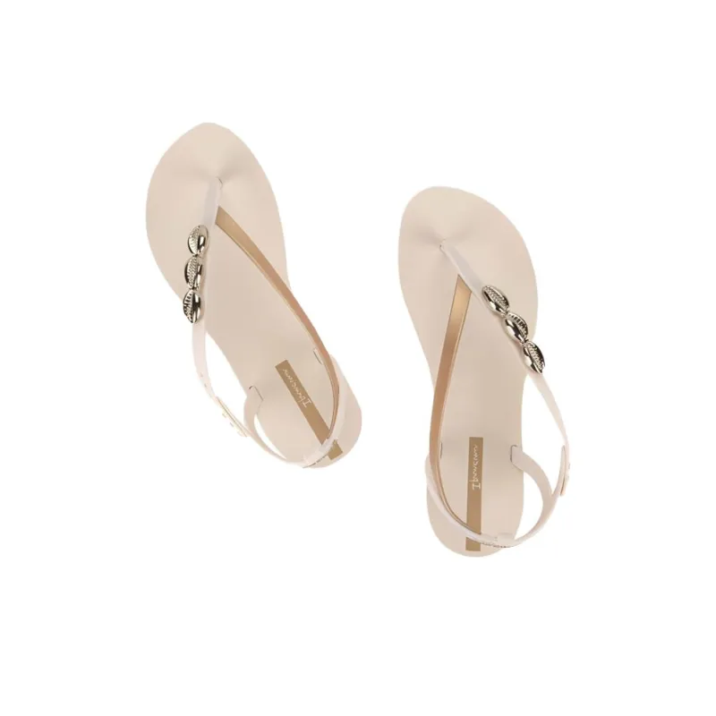 Ipanema Quick Dry Flip Flops Women's Beige-4