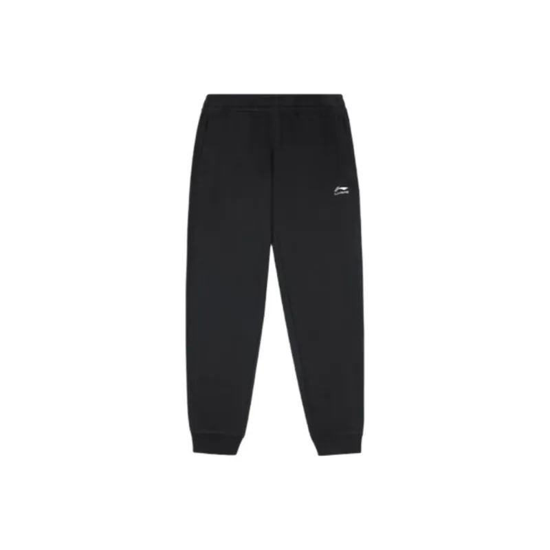LiNing Sports Life Collection Knitted Sweatpants Men's Black-0