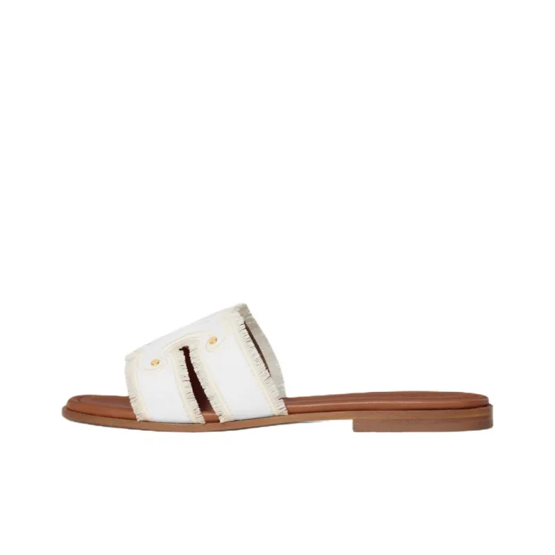 CELINE Slide Slippers Women's White-0