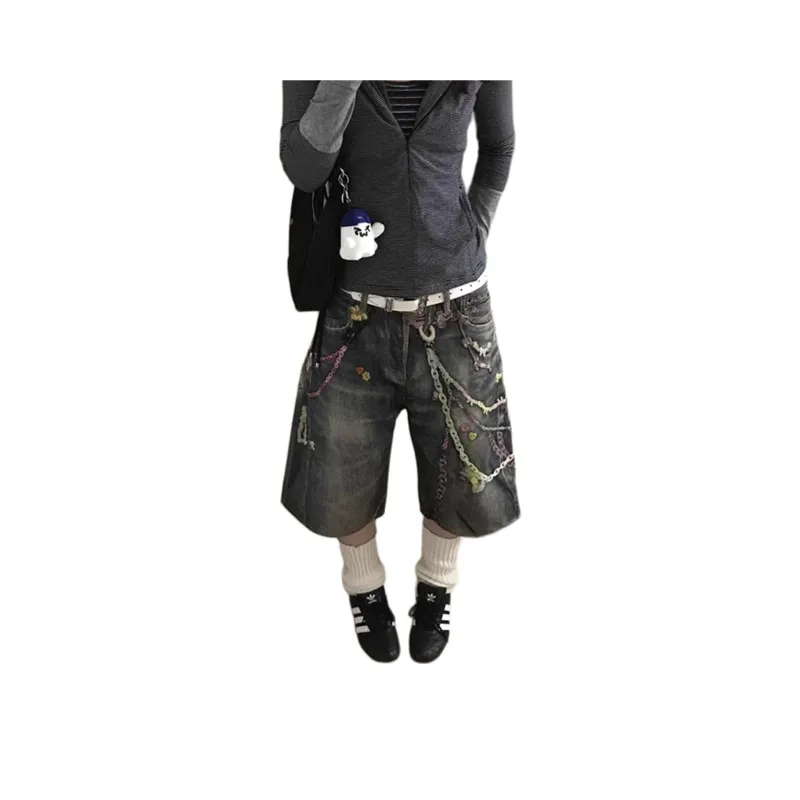 CORNILOT Denim Shorts Unisex Blue-0