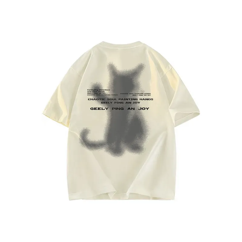 A02 T-Shirts Unisex Light Beige Apricot-1