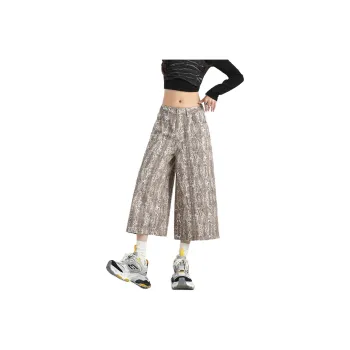 NHZN Casual Shorts Women's Snakeskin Print