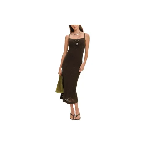 REFORMATION Demi Linen Cotton Sweater Dress Slip Dress Women's
