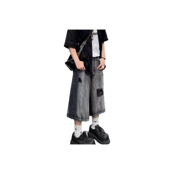 CORNILOT Denim Shorts Unisex Black