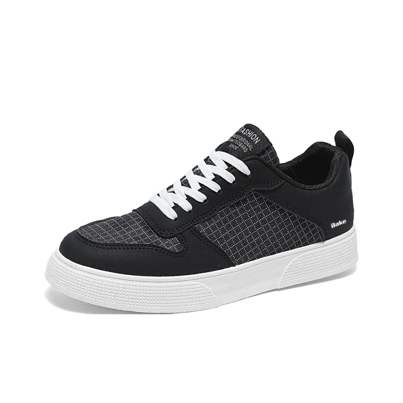 BAKE Anti Slip Wear Resistant Low Top Skateboard Shoes Men's-5