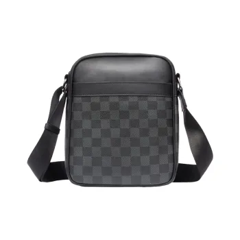 Yalu PVC Crossbody Bag, Shoulder Bag Men's Black