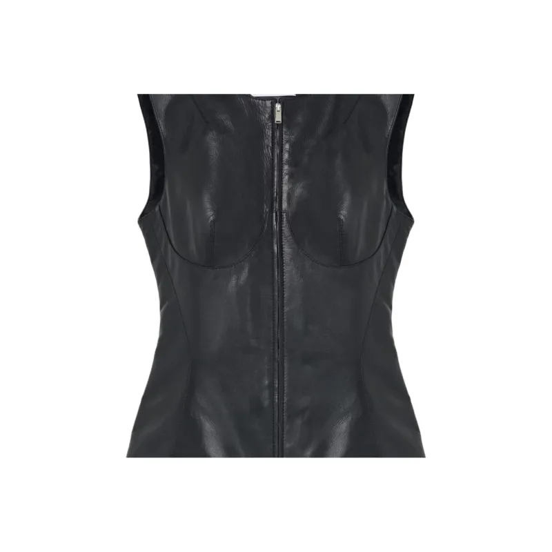 Alexander McQueen Leather Jacket Women's Black-5