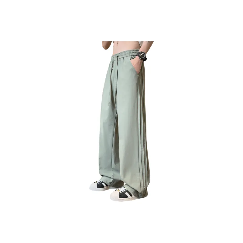 DANGERTIGER Knitted Sports Pants Unisex Gray-28