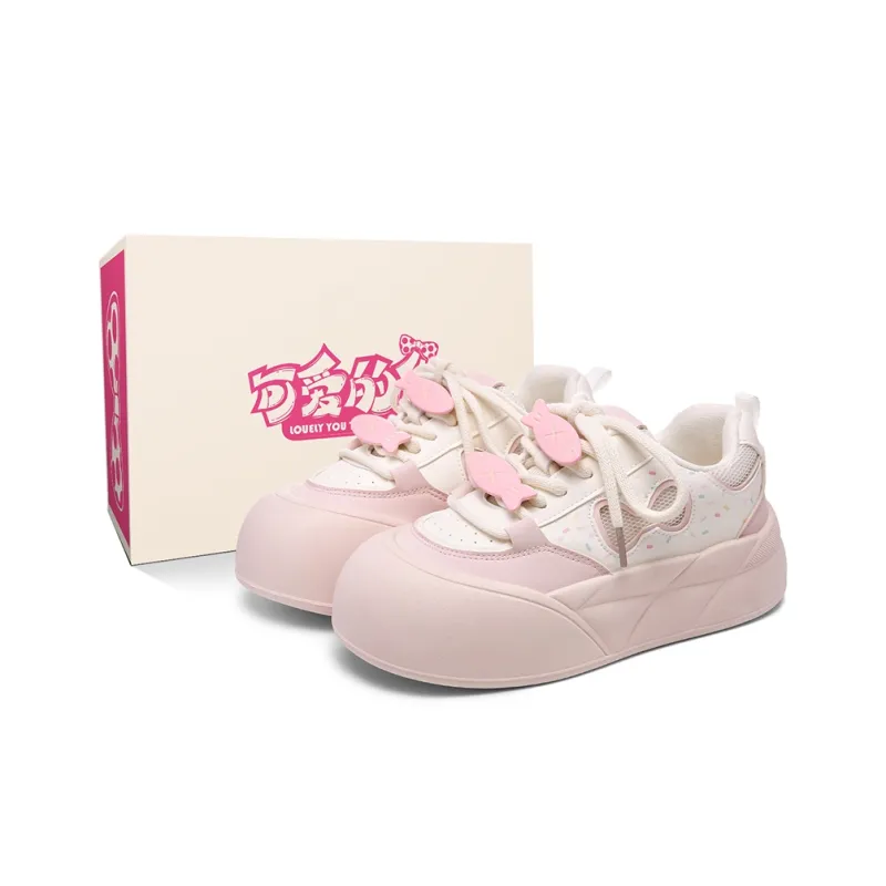 Lovely You Wear resistant And Lightweight Low Top Skateboard Shoes Women's-0