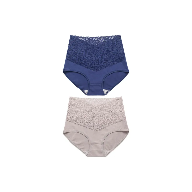 Flowers In Water Underpants Women's 2 Pack-9