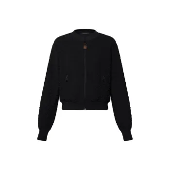 LOUIS VUITTON Monogram Flower Toweling Bomber Jacket
