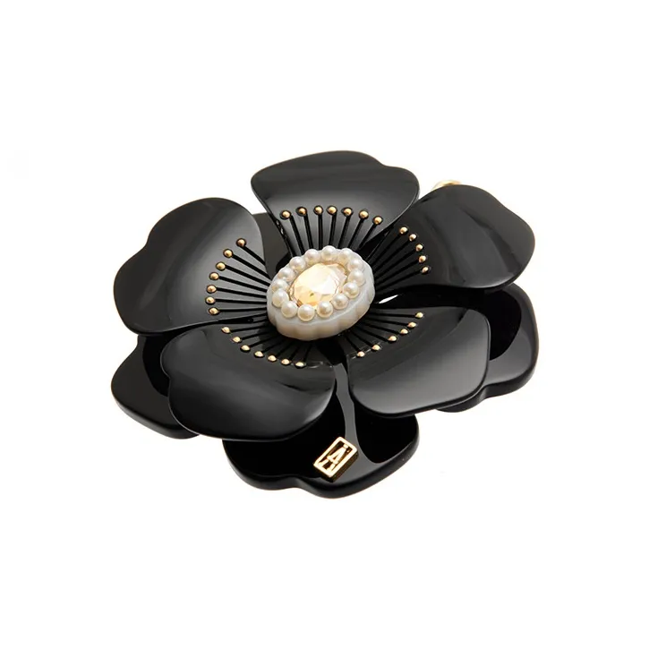 ALEXANDRE DE PARIS Nobara Collection Acetate Side Clip Hair Accessory Headdress Hair Clip Women's-5