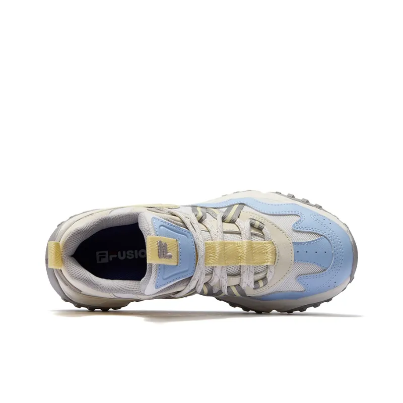 FILA FUSION FREEROAM Hiking Shoes Low Top Casual Shoes Women's Fragrant Snow White Sky Blue-2