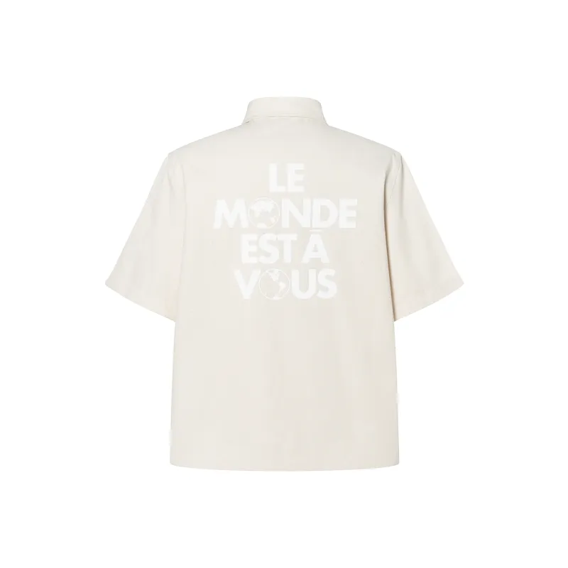 LOUIS VUITTON Silk Blend Short Sleeved Shirt-1