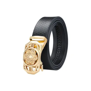 MILLIE'S Cow Split Leather Belts Men's Width 3.4cm