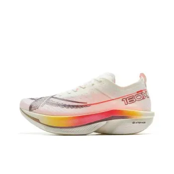 XTEP 160X 6.5PRO Anti Slip Wear Resistant Low Top Carbon Plate Marathon Running Shoes Men's White Red