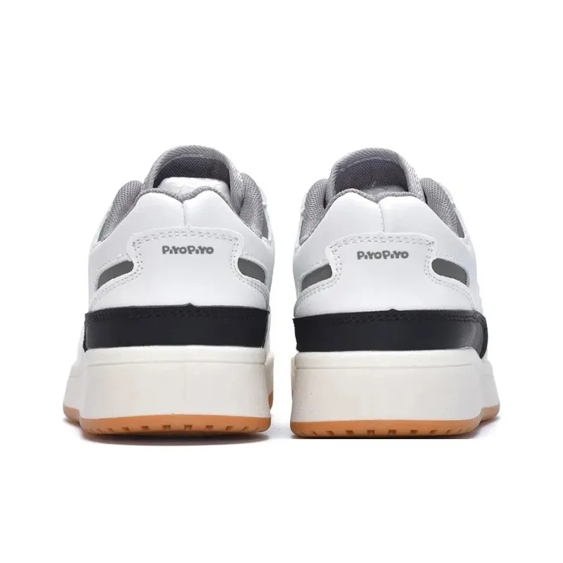 PIYOPIYO Low Top Skateboard Shoes Women's White Gray-2