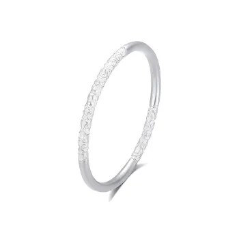 Bowl S999 Fine Silver Bangles Unisex
