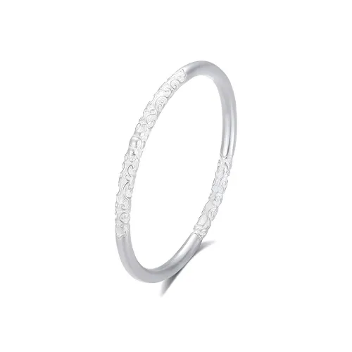 Bowl S999 Fine Silver Bangles Unisex