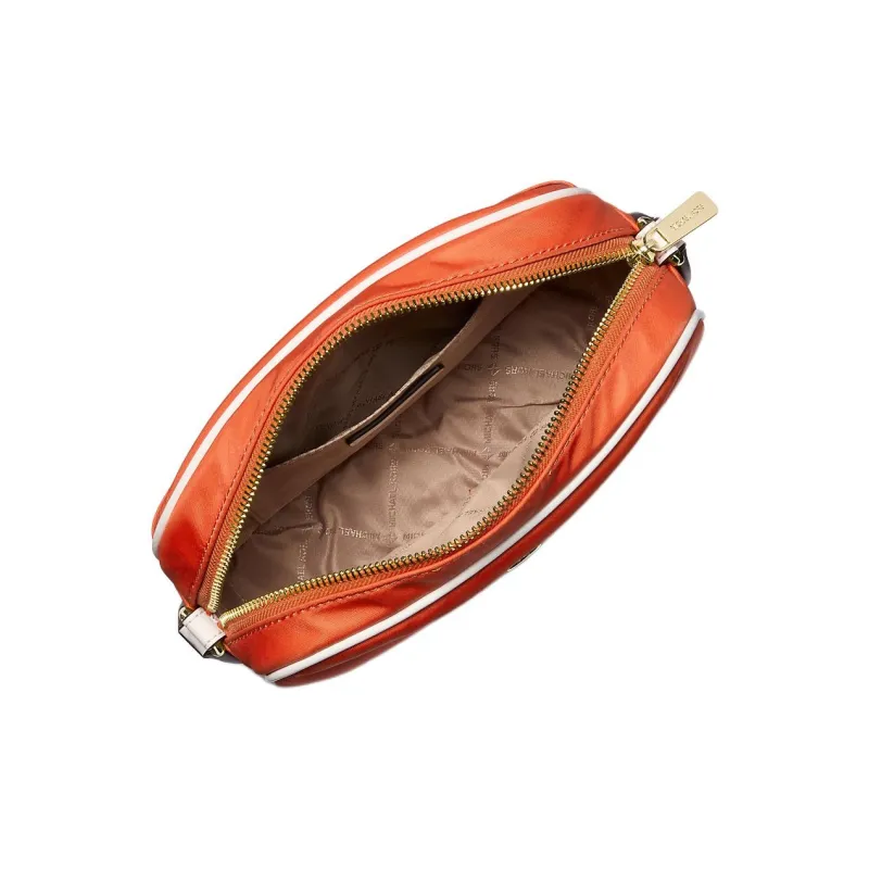 MICHAEL KORS Jet Set Nylon Camera Bag, Crossbody Bag Medium Size Women's Red Clay-1