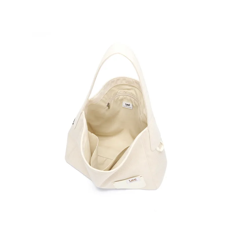 Lee Fabric Shoulder Bag Women's Barley Beige/Fruit Green-2