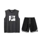2 Pack (Dark Gray Top+Black Pants)