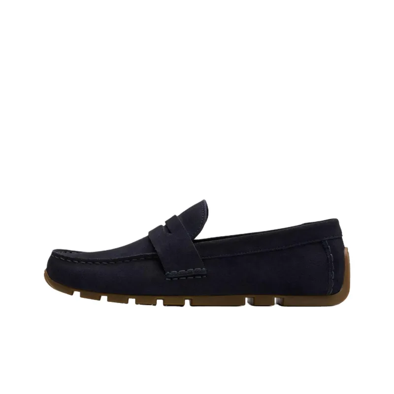 Clarks Corsley Bar Loafers Men's Marine Blue-0