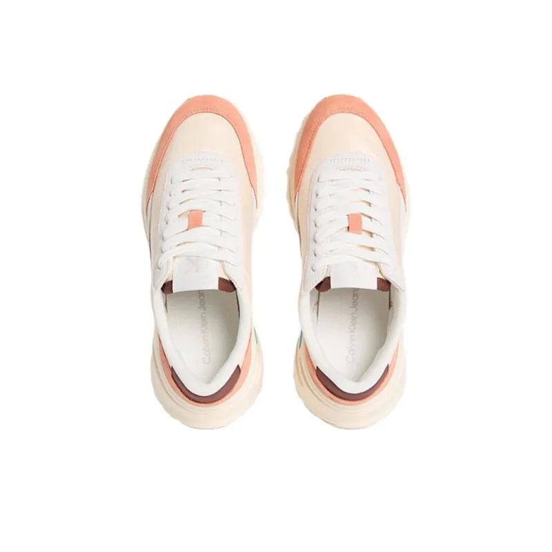 CKJ CALVIN KLEIN JEANS Low Top Casual Shoes Women's Pink-3