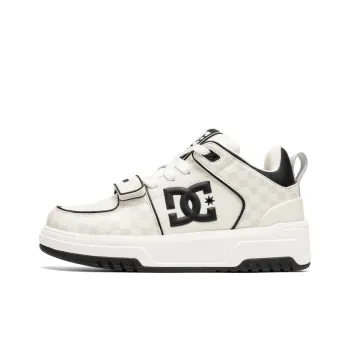 DC Shoes CAMPUS CAS Anti Slip Wear Resistant Low Top Skateboard Shoes Women's Monogram White Gray