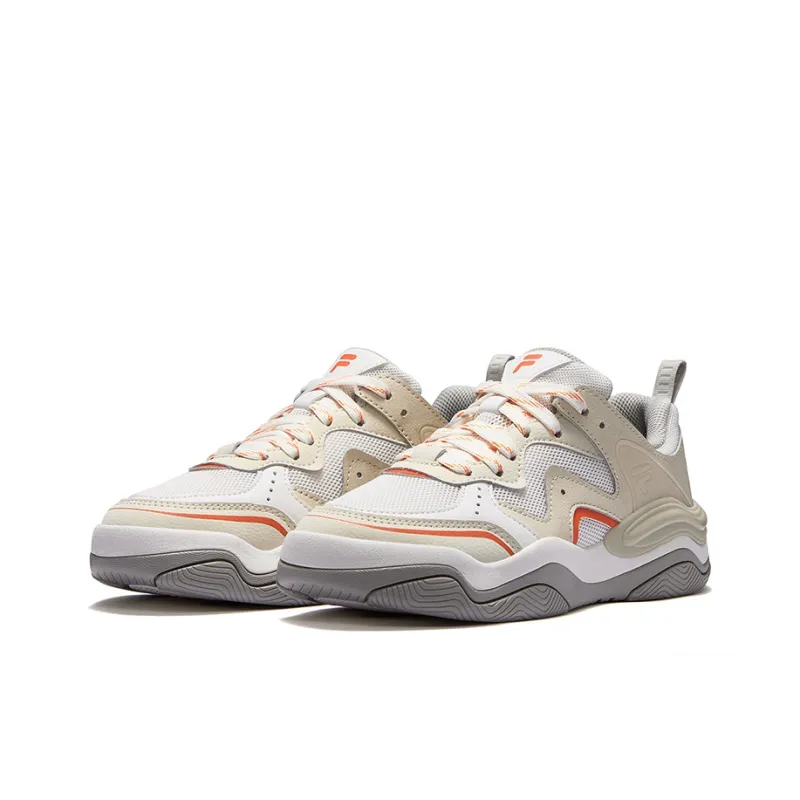 FILA FUSION KICK III Skateboarding Shoes Low Top Skateboard Shoes Women's Fragrant Snow Foam White-1