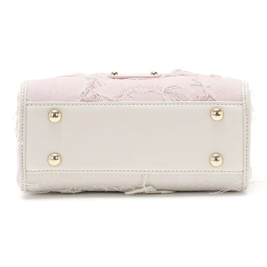 BETTINA VIVIAN PU One Shoulder Handbag Women's Ecru-5