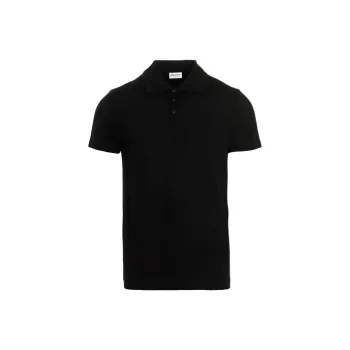 SAINT LAURENT Polo Shirt Men's Black