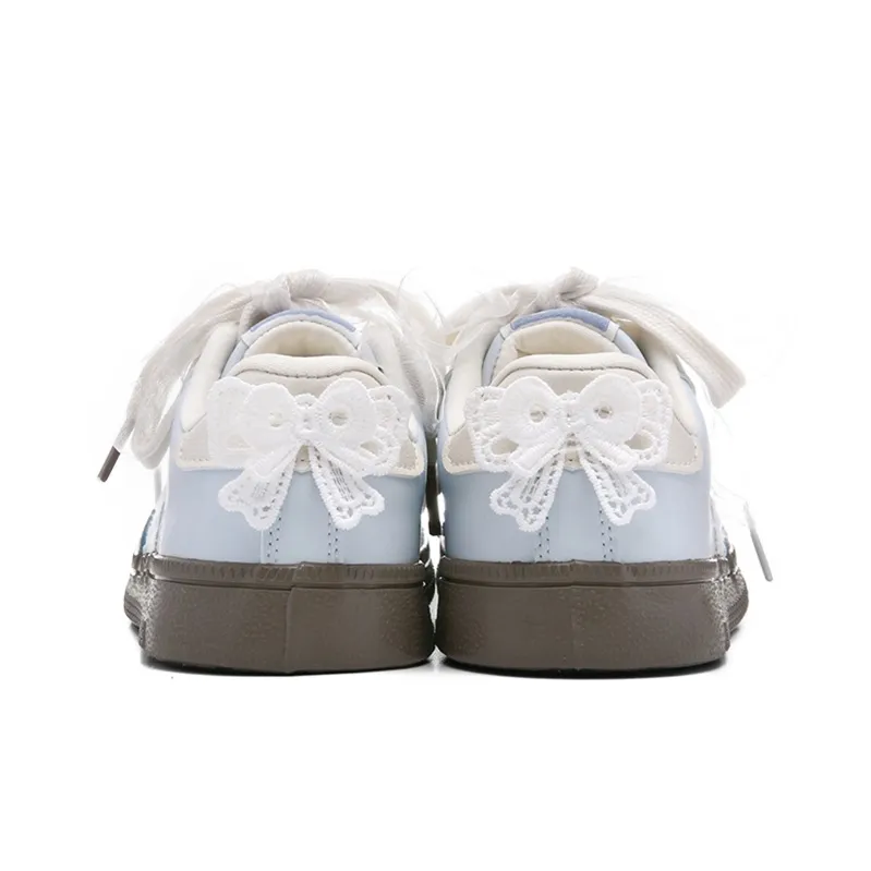 The New Age Family Low Top Skateboard Shoes Women's Light Blue-3