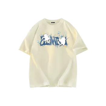 A02 T Shirts Unisex Light Beige Apricot