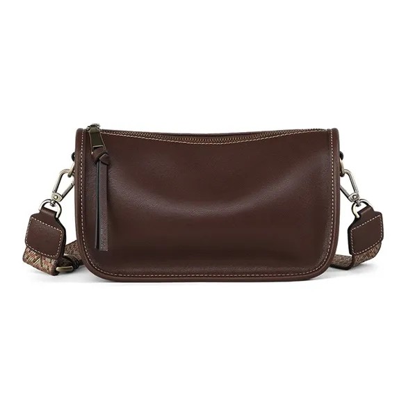 MILLIE'S Cow Leather Underarm Shoulder Bag, Crossbody Bag Regular Women's Coffee-4