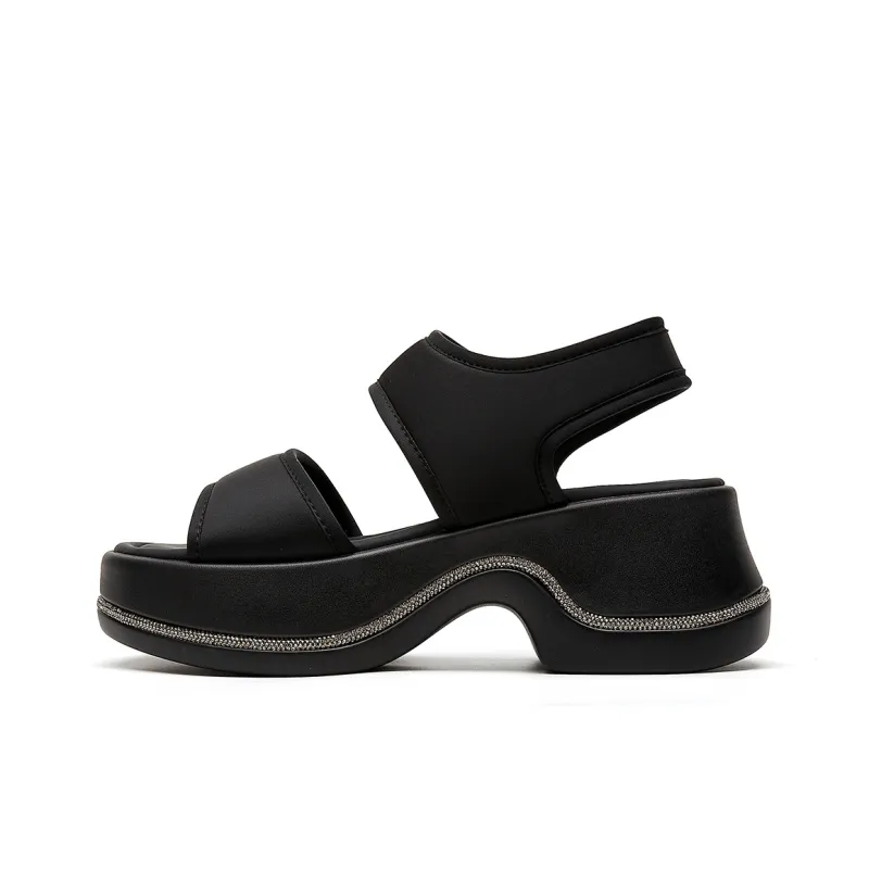 EBLAN One Strap Sandals Women's Black-0
