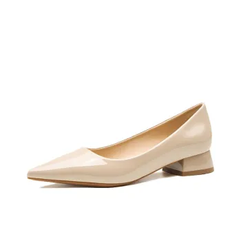 GOSO Chunky Heel High Heels 3CM Women's Apricot