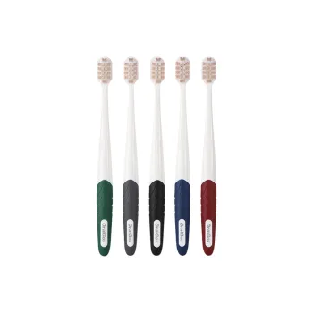 ORALGOS Premium Fashion Manual Toothbrush Improve Yellow Teeth, Freshen Oral, And Remove Teeth Stains Family Pack 5 Pcs