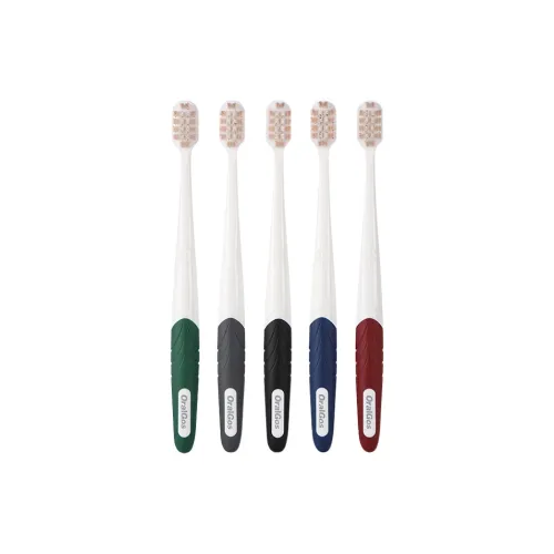 ORALGOS Premium Fashion Manual Toothbrush Improve Yellow Teeth, Freshen Oral, And Remove Teeth Stains Family Pack 5 Pcs