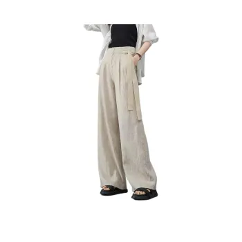 YALIDA Casual Pants Women's Oat Beige
