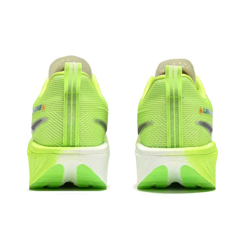 LEBUZHE Low Top Running Shoes Unisex Cherry Blossom Lime Mismatched-7